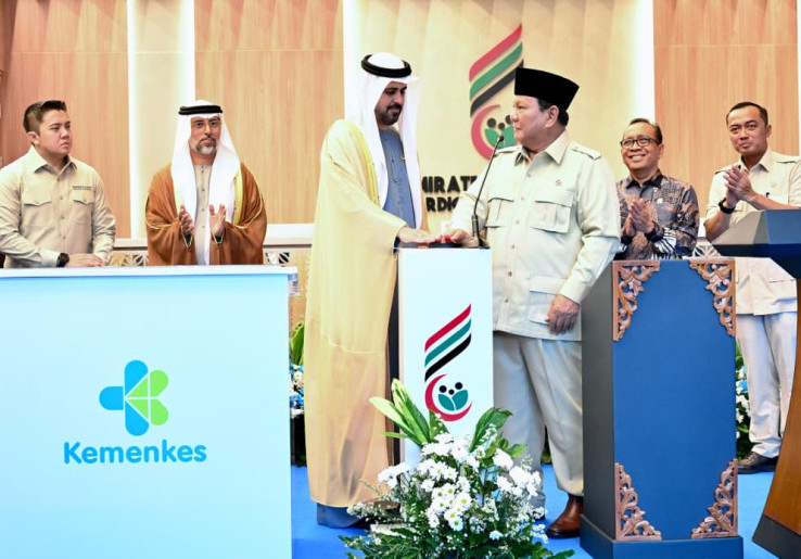 Momen Presiden Prabowo Subianto Resmikan Rumah Sakit Kardiologi Emirates Indonesia di Solo