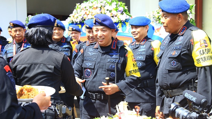 Kapolri Harap Brimob Sukses dalam Pengamanan KTT G20