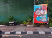 Spaduk Ucapan Terima Kasih Kepada Presiden Jokowi di Jakarta