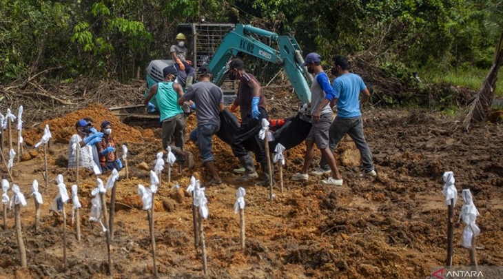 Korban Meninggal akibat Longsor Natuna Mencapai 46 Orang