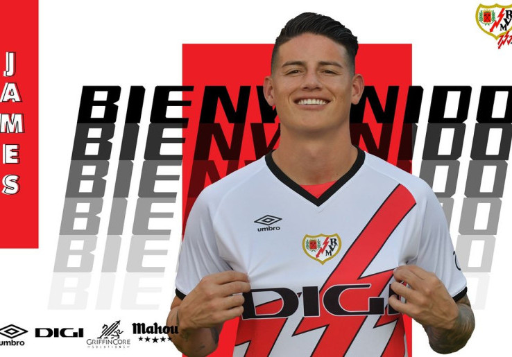 Balik ke Spanyol, James Rodriguez Gabung Rayo Vallecano
