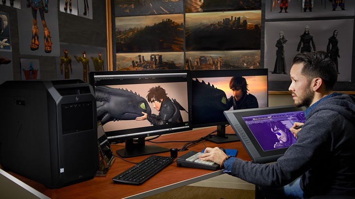  Intip Workstation Terkini para Animator DreamWorks