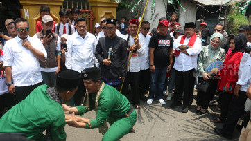Kampanye Cawagub No Urut 3 Bang Doel Sambangi Warga Lenteng Agung 
