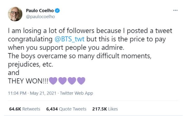 paulo coelho BTS