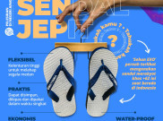 Alas Kaki Andalan Pelesiran +62: Sendal Jepit