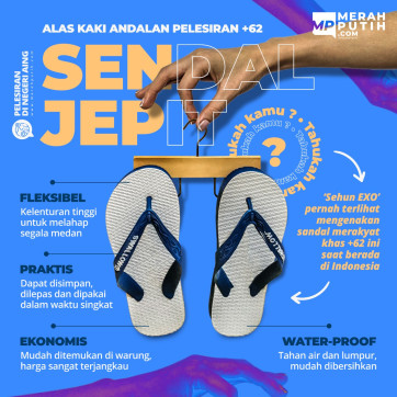 Alas Kaki Andalan Pelesiran +62: Sendal Jepit