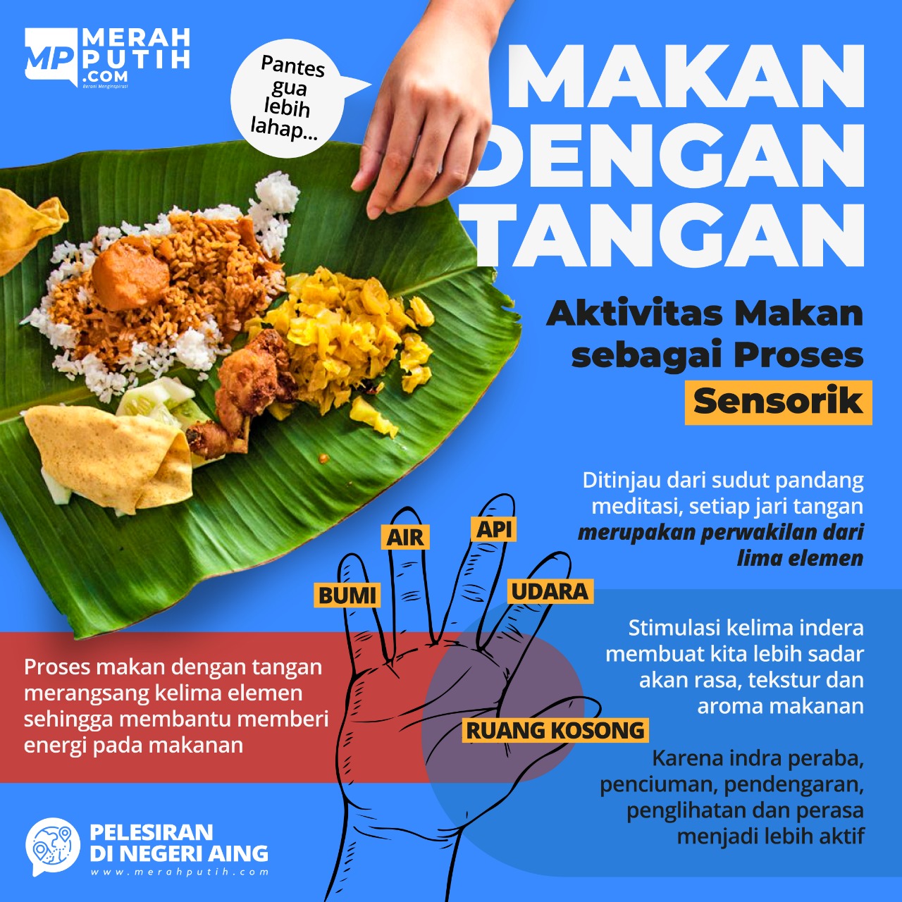 Makan Dengan Tangan, Aktivitas Makan Sebagai Proses Sensorik 