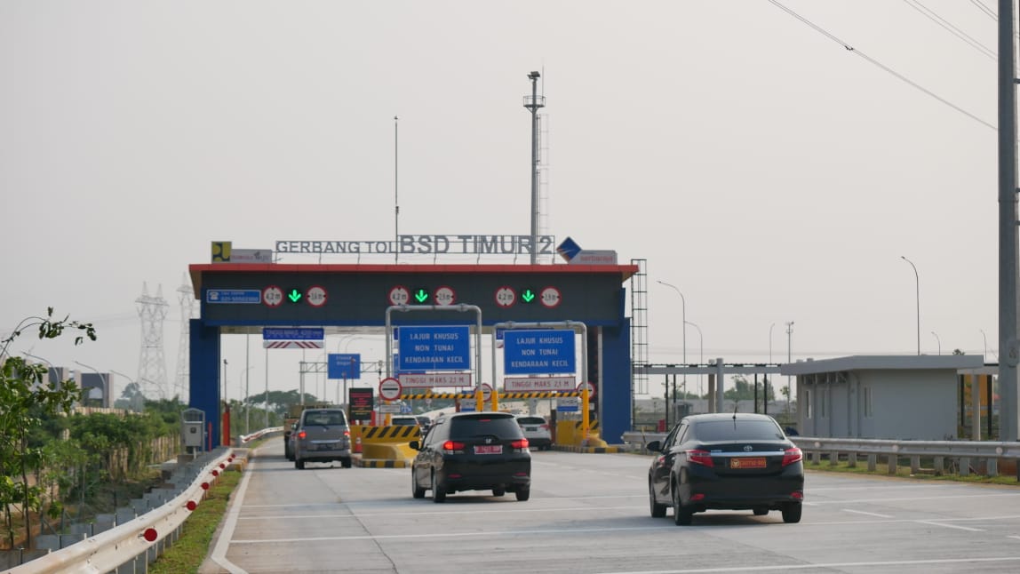 Antisipasi Genangan Air, Pengelola Tol Serpong-Balaraja Sosialisasi Rekayasa Lalin