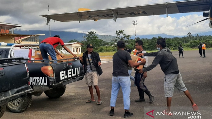 Kemensos Salurkan Bantuan ke Pengungsi Yalimo Papua