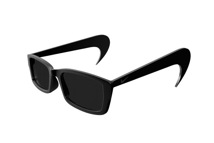 Illustrasi kacamata hitam Nike. (Foto Hypebeast) 