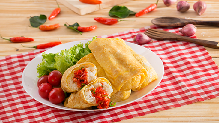 Resep Nasi Dadar Gulung Rica-Rica, Cara Asyik Nikmati Telur dan Nasi