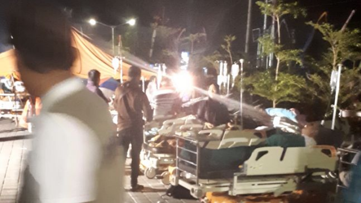 Korban gempa Lombok, NTB. Foto: @Sutopo_PN