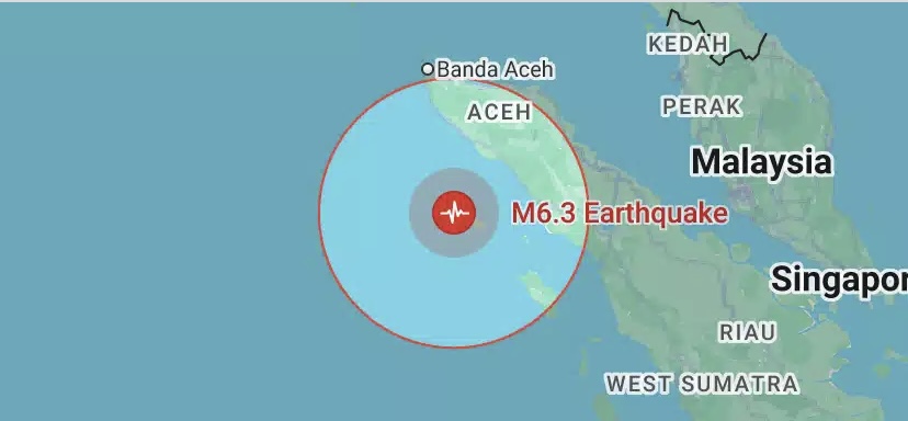 Gempa Magnitude 6,3 Guncang Aceh, BMKG Sebut Pergerakan Lempeng Indo-Australia dan Eurasia