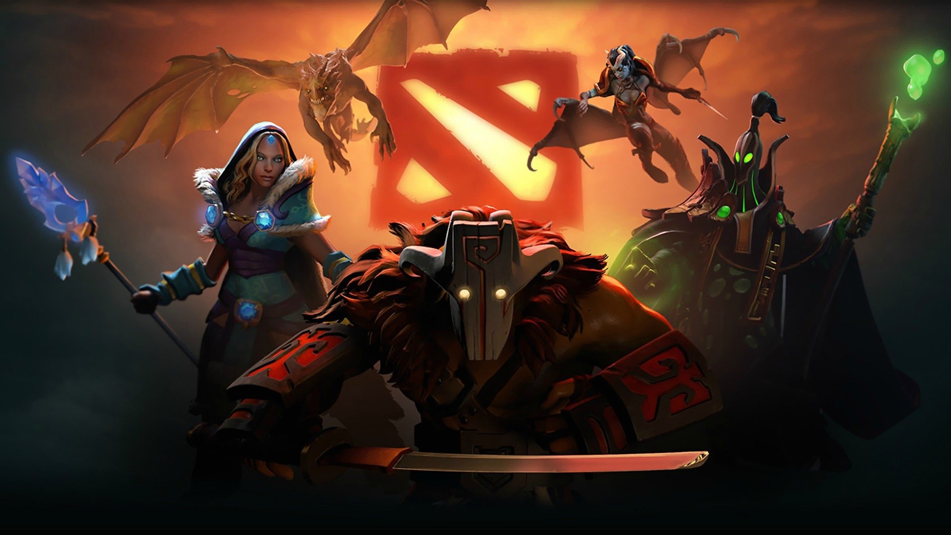 DOTA 2 diakusisi oleh Valve di tahun 2009 (Sumber: Wall.alphacoders.com)