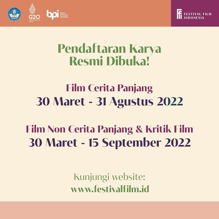 Festival Film Indonesia 2022 Angkat Tema 'Perempuan: Citra, Karya & Karsa'