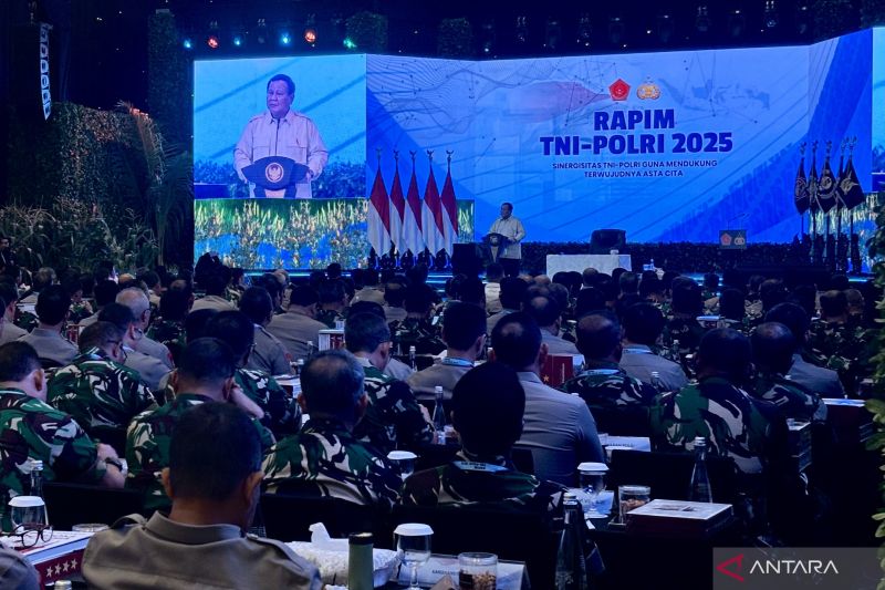 Pidato Awal Presiden di Rapim TNI dan Polri Singgung Makna Pangkat