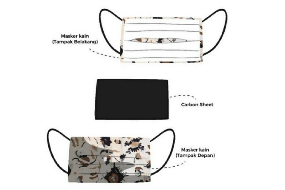 Masker dengan filter. (Foto: ITS)