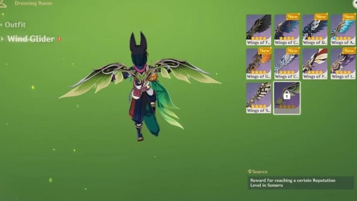 Genshin Impact Rilis Wind Glider Baru