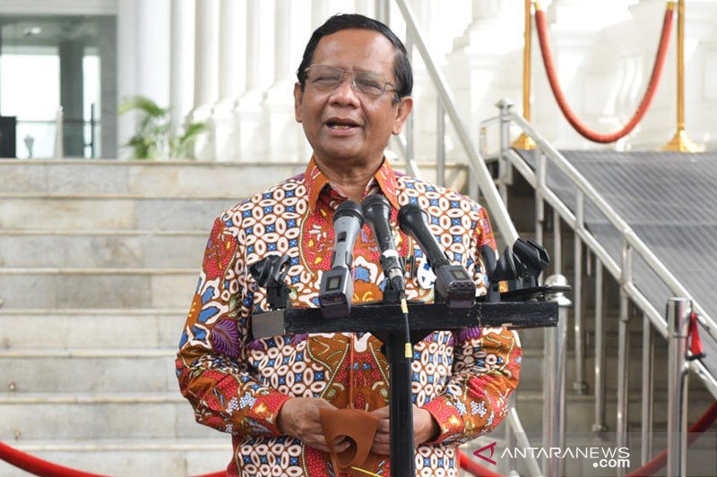 Menteri Koordinator bidang Politik, Hukum dan Keamanan (Menkopolhukam) Mahfud MD. ANTARA/setkab.go.id/pri.