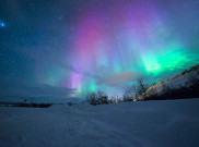 Badai Geomagnetik Ekstrem Timbulkan Aurora Borealis