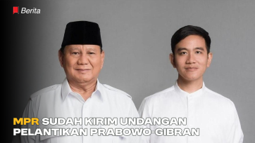 MPR Sudah Kirim Undangan Pelantikan Prabowo-Gibran