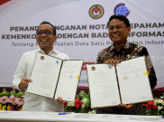 Kemenko PMK dan Badan Geospasial Teken MoU Lanjutkan Kebijakan Satu Peta