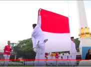 Sang Merah Putih Berkibar di Istana Merdeka