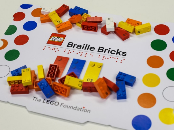 Mainan baru ini diberi nama Braille Bricks. (Foto: Lego Foundation/legofoundation.com)