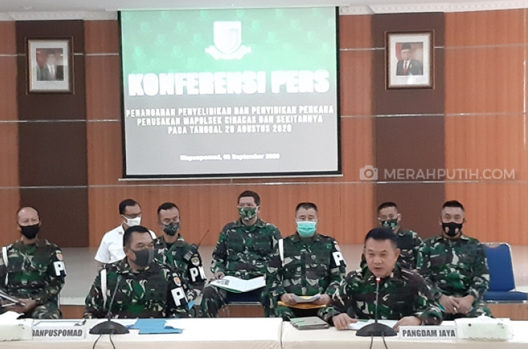 29 Oknum Anggota TNI Tersangka Perusakan Polsek Ciracas