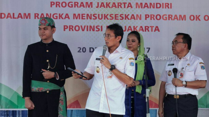 Pesan Sandi Saat Hadiri Peluncuran OK OCE