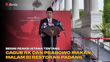 Begini Reaksi Istana tentang Cagub RK dan Prabowo Makan Malam di Restoran Padang