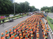 Pemprov DKI Kerahkan 2.100 Petugas Kebersihan saat Perayaan HUT ke-80 TNI di Monas