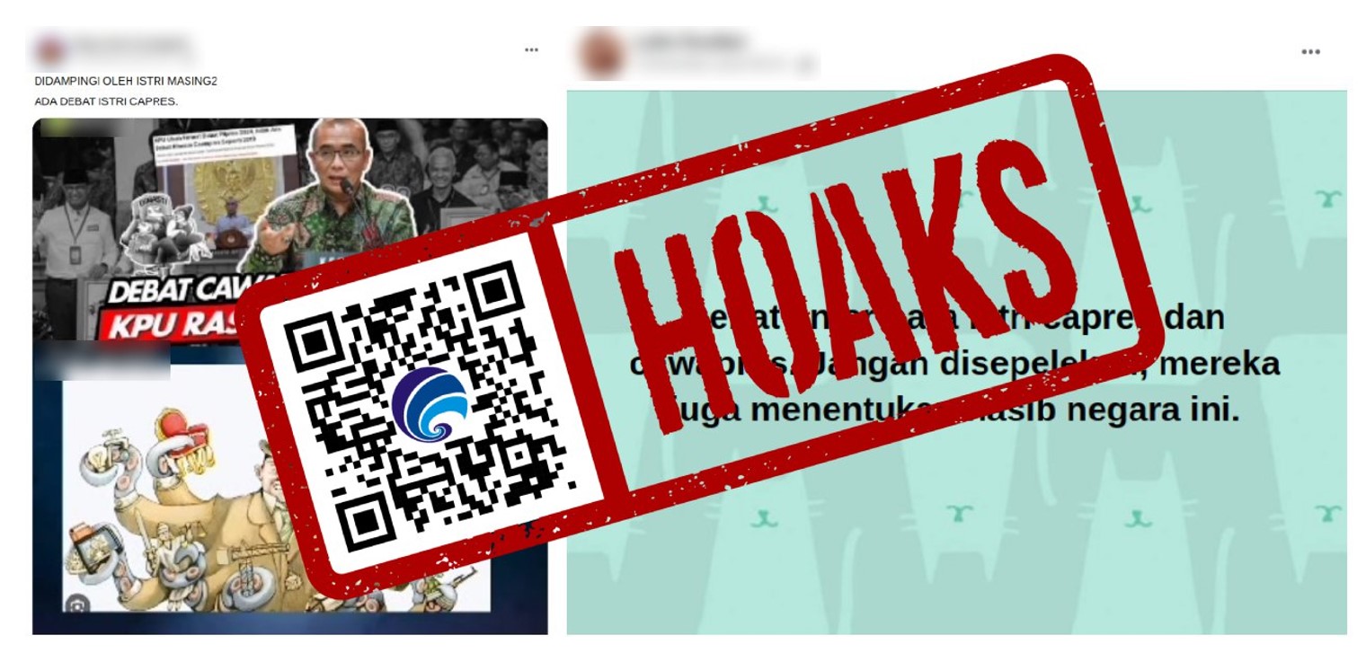 [HOAKS atau FAKTA]: Istri Capres/Cawapres Bakal Ikut Debat Pemilu 2024