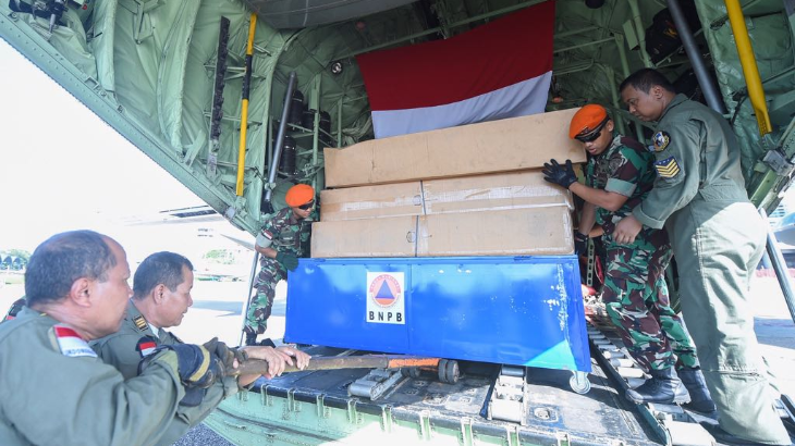 Bantuan Indonesia Tiba di Yangon Myanmar