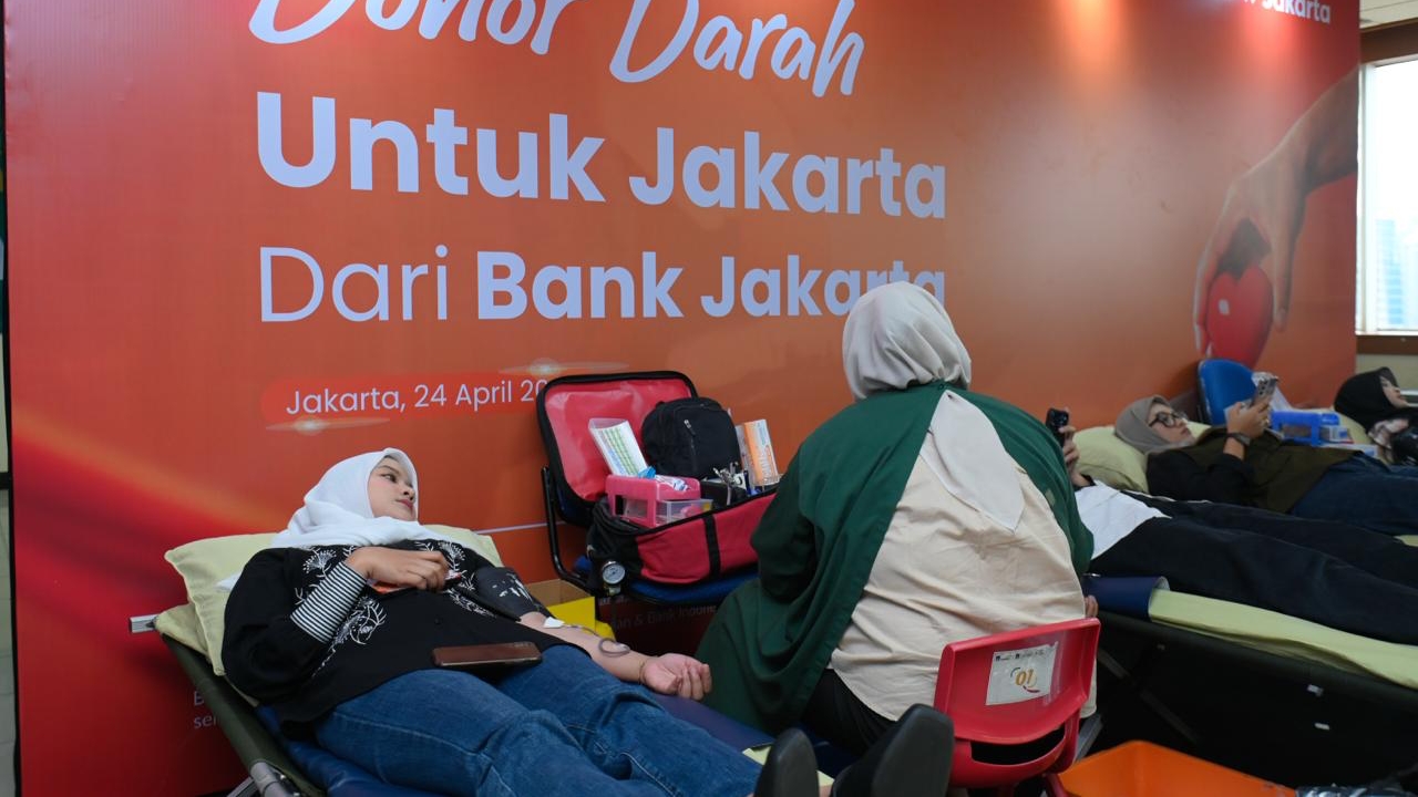 Bank Jakarta Gelar Donor Darah di HUT ke-65, Gandeng PWI dan PMI