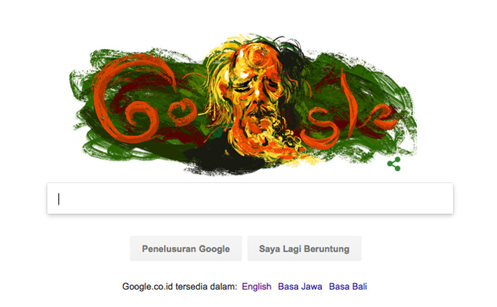 Google Pasang Doodle Maestro Seni Lukis Abstrak Affandi 
