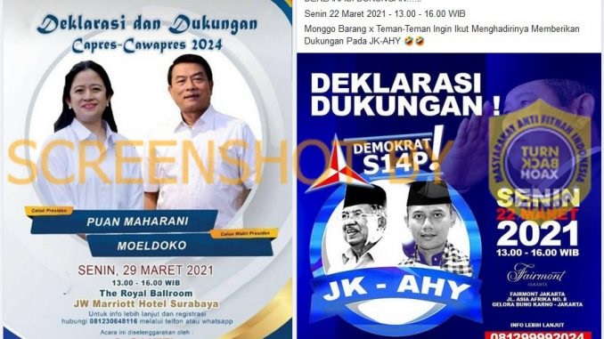 Poster Capres Demokrta. (Foto: Antara)