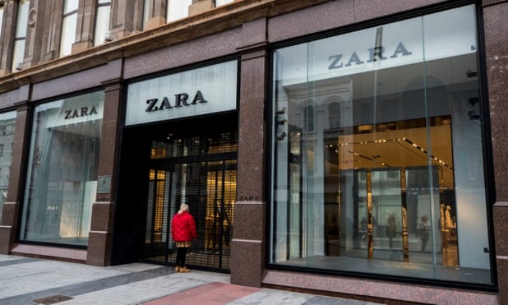 Zara akan menutup sekitar 1,200 gerai dan beralih ke online. (Foto: The Guardian) 