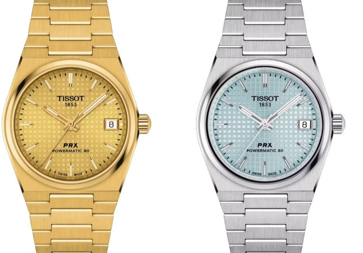 Tissot Tambahkan Varian Gold dan Ice Blue untuk PRX Powermatic 80