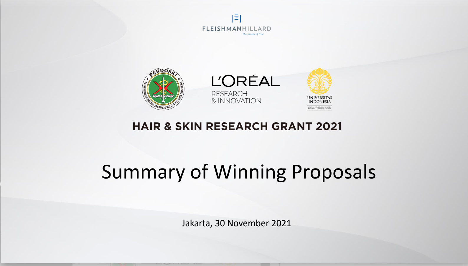 Intip 3 Tim Peneliti yang Menangi Program dari  L'Oreal x Perdoski x Universitas Indonesia