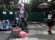 Aksi Demo Koalisi Masyarakat Sipil Melawan Impunitas Geruduk Kementerian Kebudayaan