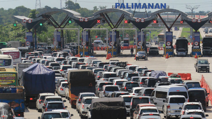 Puncak Arus Balik, Puluhan Ribu Kendaraan Melintas Di Tol Cipali