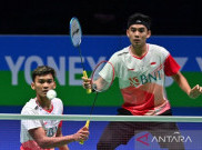 Ganda Putra Indonesia Pastikan Melaju ke Final Korea Open 2022
