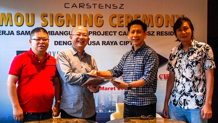 Cartensz Gandeng PT Nusa Raya Cipta Sebagai Kontraktor Proyek Pembangunan
