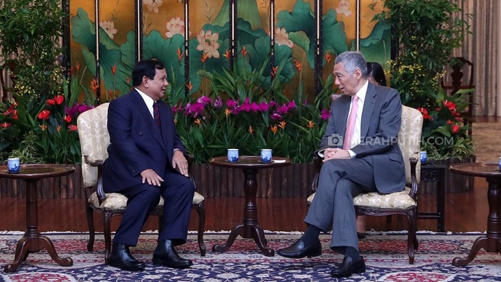Janji Prabowo kepada PM Lee kalau Jadi Presiden Indonesia