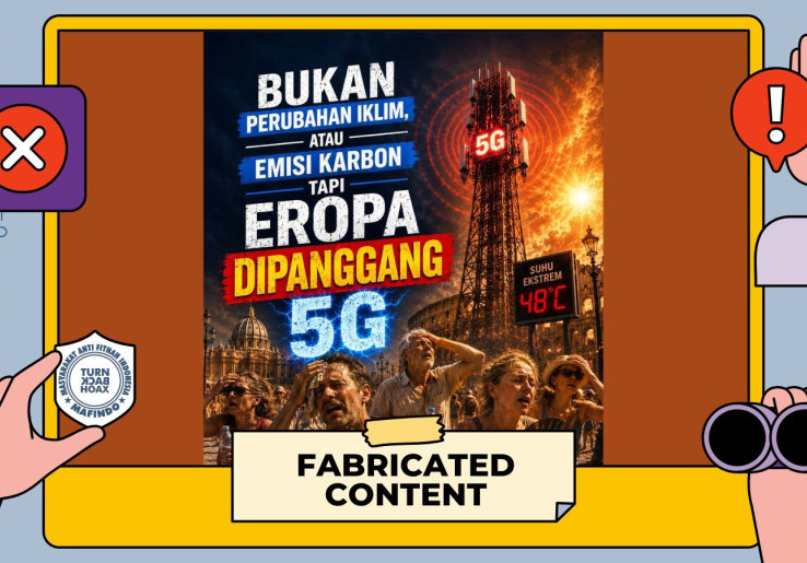 [HOAKS atau FAKTA ]: Gelombang Panas Eropa Dipicu Paparan 5G