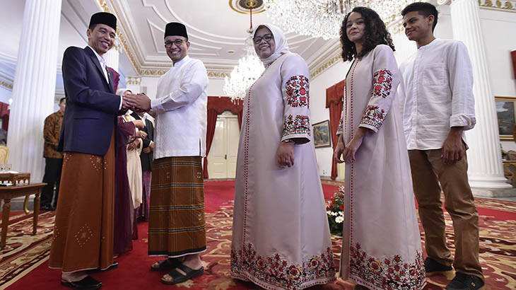 Anies-Sandi Silahturahim dengan Presiden Jokowi