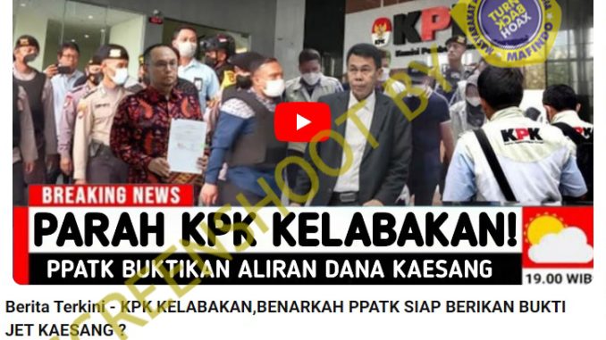 [HOAKS atau FAKTA]: KPK Kelabakan PPATK Buktikan Aliran Dana Kaesang