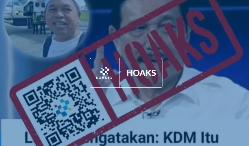 [HOAKS atau FAKTA]: Luhut Binsar Pandjaitan Sebut Kunjungan Dedi Mulyadi ke Sumatra Hanya Cuma Pencitraan