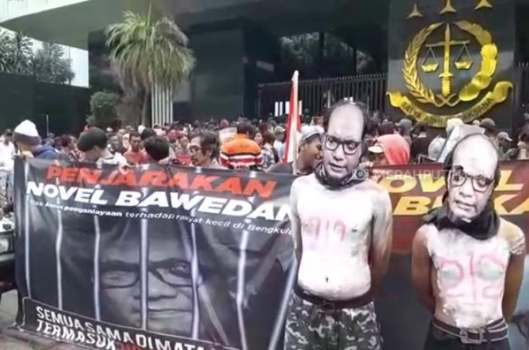  Lagi, Massa Demo Depan Kejagung Tuntut Kasus Pidana Novel Dilanjutkan